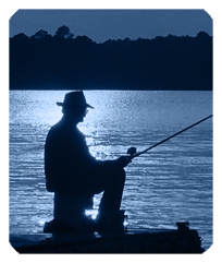 DF35-320-BL Gone Fishing (Dock) Blue